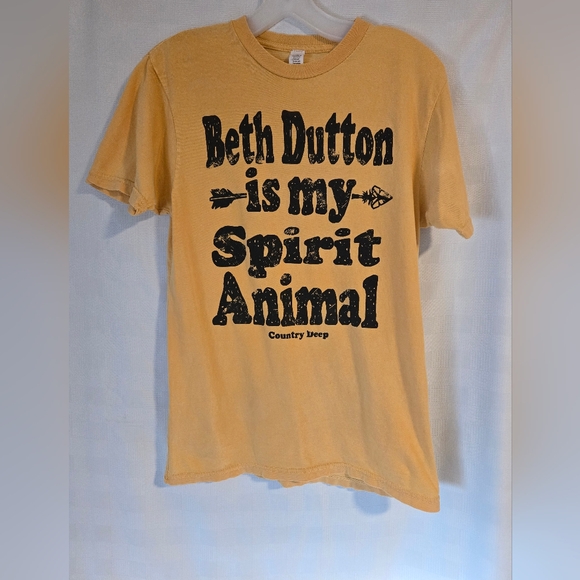 Tops - Yellow Graphic T-Shirt